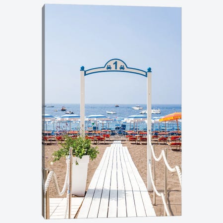 Amalfi Coast Beach Canvas Print #VNC528} by Alexandre Venancio Canvas Print