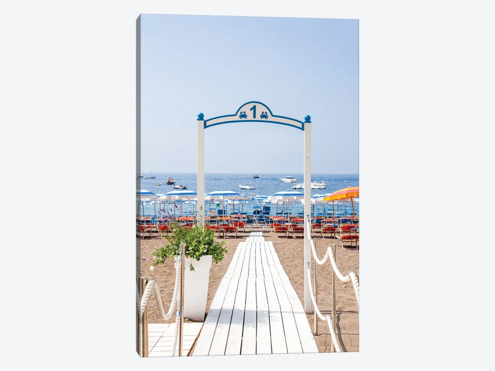Amalfi Coast Beach by Alexandre Venancio 1-piece Canvas Art Print