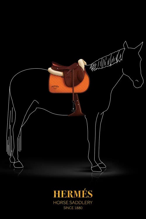 Horse Saddlery, Hermés, Since 1880 by Alexandre Venancio wall art