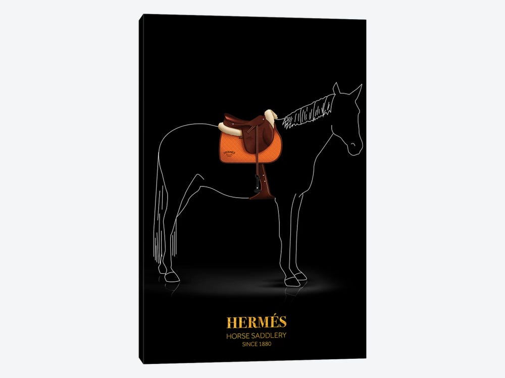 Horse Saddlery, Hermés, Since 1880 by Alexandre Venancio 1-piece Canvas Art Print