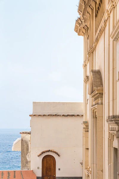 Amalfi Coast Sea And Building by Alexandre Venancio art print