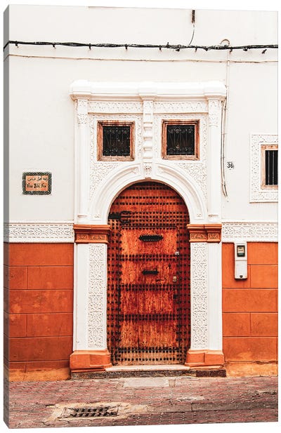 Morocco - Detail Door II Canvas Art Print - Morocco