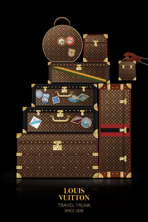 Travel Trunk, Louis Vuitton, Since 1858 by Alexandre Venancio wall art