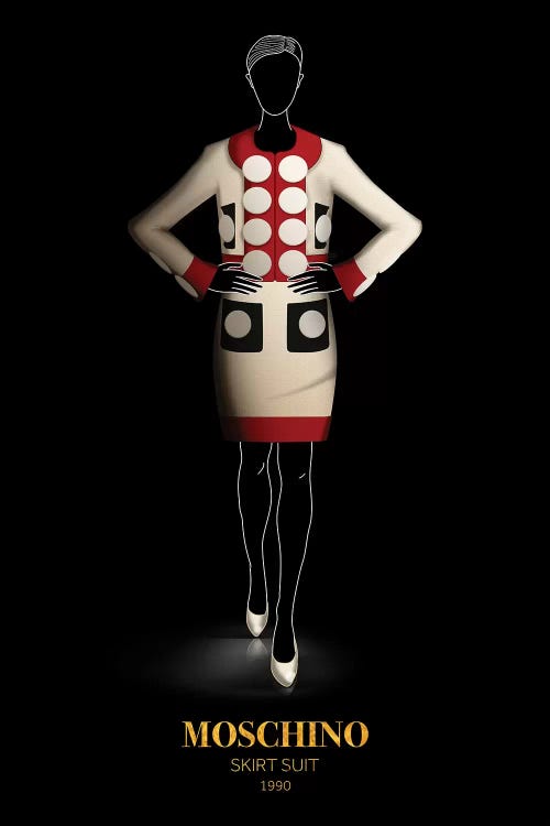 Skirt Suit, Moschino, 1990 by Alexandre Venancio wall art