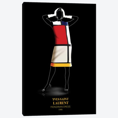 Mondrian Dress, Yves Saint Laurent, 1966 Canvas Print #VNC56} by Alexandre Venancio Art Print