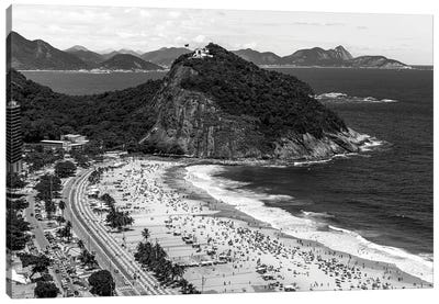 Rio De Janeiro Leme Beach Mountain II Canvas Art Print - Rio de Janeiro Art