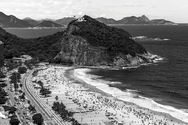 Alexandre Venancio: Rio De Janeiro Leme Beach Mountain II by Alexandre Venancio