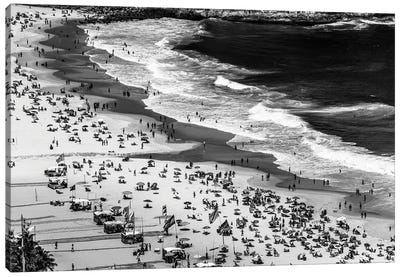Rio De Janeiro Leme Beach II Canvas Art Print - Brazil Art