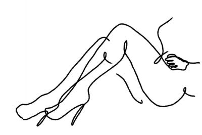 Line Figures VI by Alexandre Venancio framed wall art