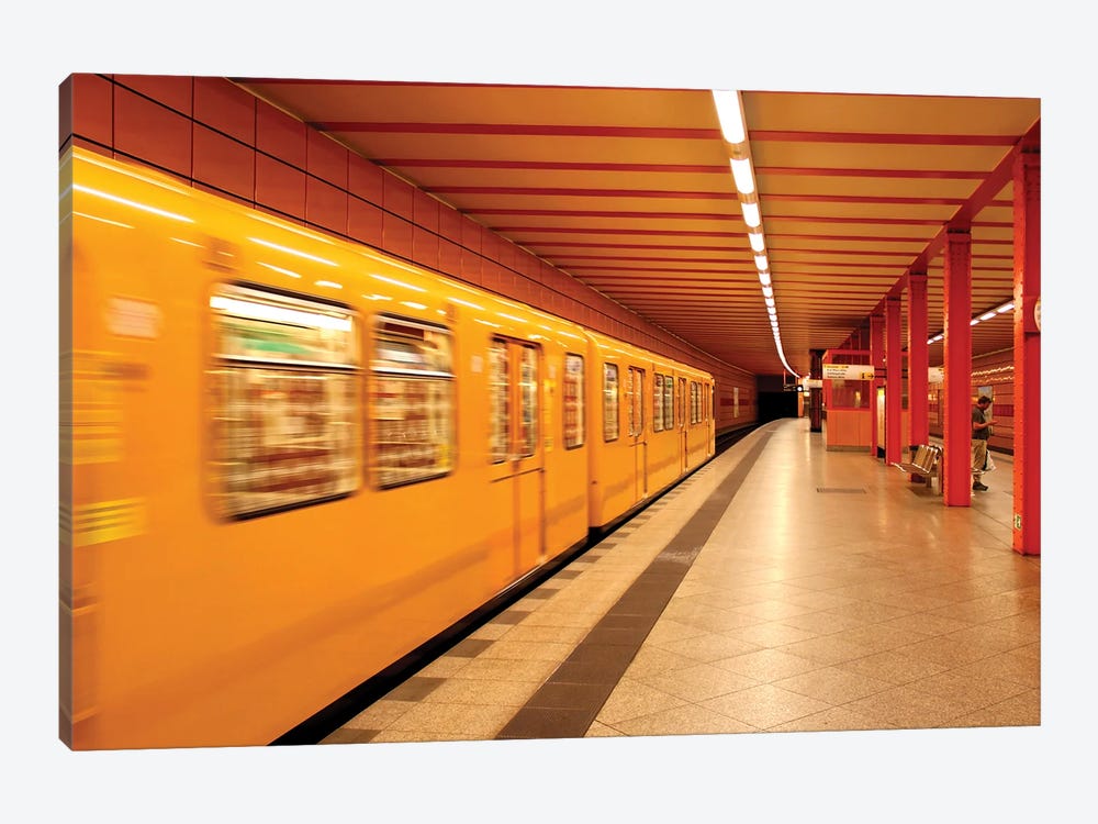 Berlin's Yellow Tone Subway by Alexandre Venancio 1-piece Canvas Print