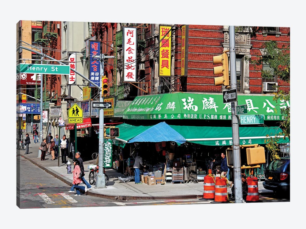 New York Chinatown by Alexandre Venancio 1-piece Canvas Art