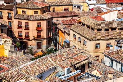 Old Toledo, Spain Rooftops by Alexandre Venancio framed wall art