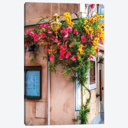 Old Toledo, Spain Flowers Canvas Print #VNC643} by Alexandre Venancio Canvas Wall Art