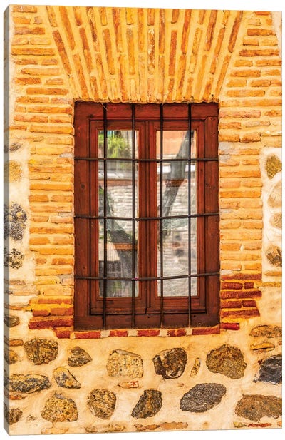 Old Toledo, Spain - Old Window Canvas Art Print - Spain Art