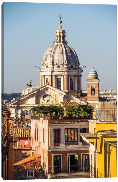 Roma, The Eternal City - Beautiful View Canvas Art Print - Lazio Art