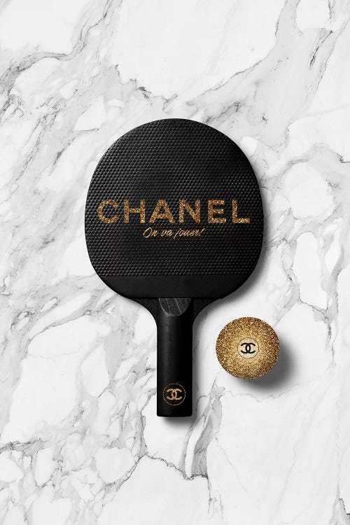Chanel CHANEL TENNIS RACKET WITH 2 TENNIS BALLS