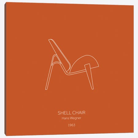 Shell Chair Canvas Print #VNC713} by Alexandre Venancio Canvas Art
