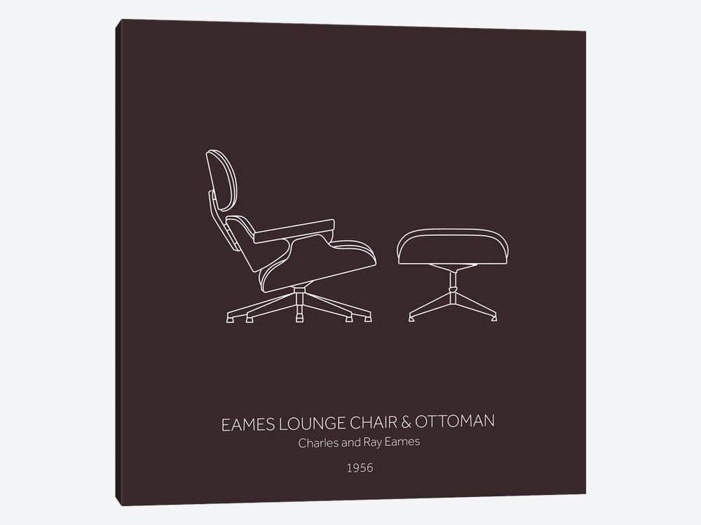 Eames Lounge Chair by Alexandre Venancio 1-piece Canvas Art Print