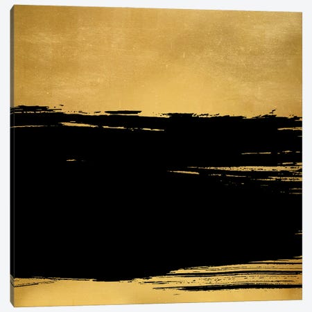 Golden And Black B Canvas Print #VNC718} by Alexandre Venancio Canvas Artwork
