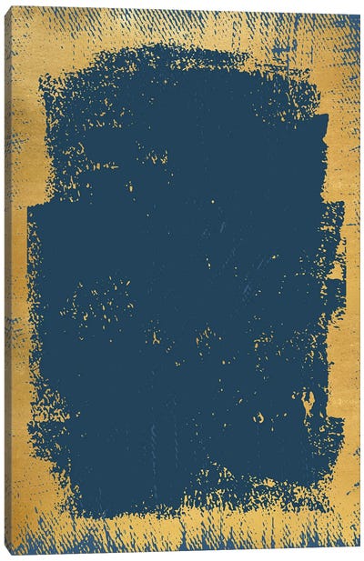 Gold And Blue A Canvas Art Print - Alexandre Venancio