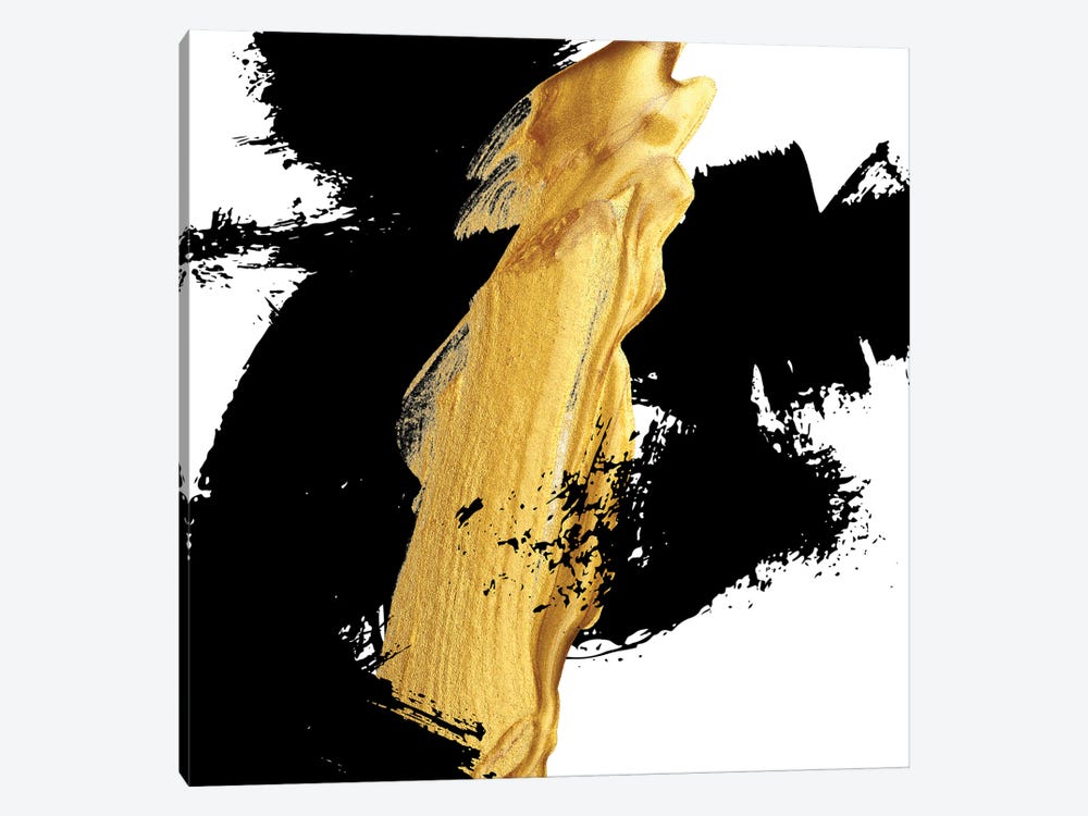 Black And Gold A by Alexandre Venancio 1-piece Canvas Print