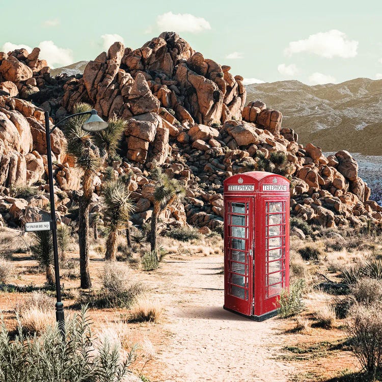 Surreal Capitalism UK Phone Booth