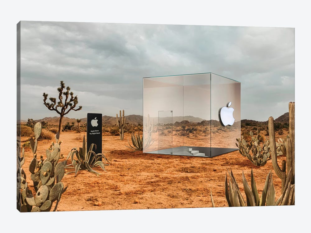 Surreal Capitalism Apple Store by Alexandre Venancio 1-piece Canvas Wall Art