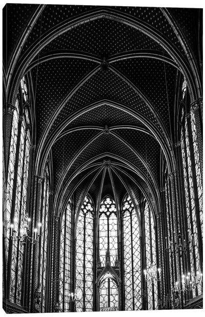 The Gothic Cathedral VI Canvas Art Print - Goth Art