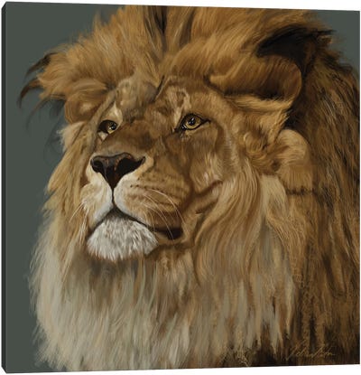 Lion Canvas Art Print - Vicki Newton