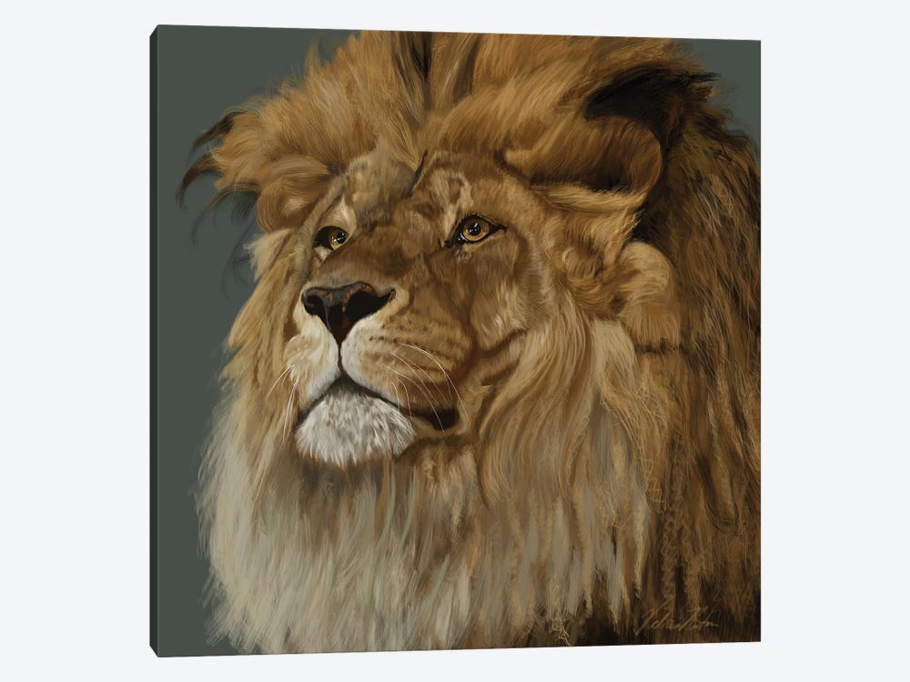 Lion by Vicki Newton 1-piece Canvas Art Print