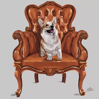 Corgi Chair by Vicki Newton gallery poster