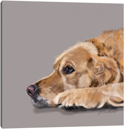 Golden Retriever Canvas Art Print - Best Selling Dog Art