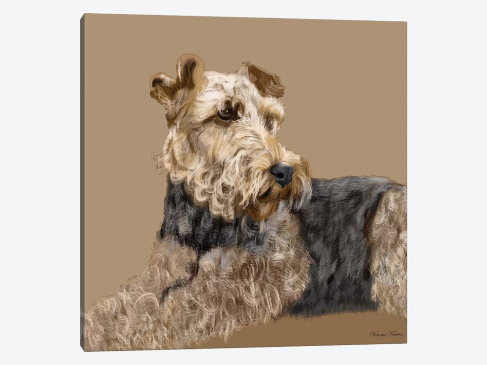 Airedale by Vicki Newton 1-piece Canvas Wall Art