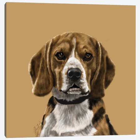 Beagle Canvas Print #VNE7} by Vicki Newton Canvas Art