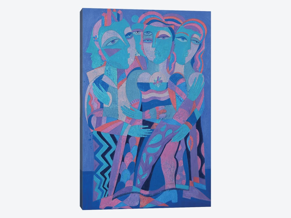 Girlfriends by Van Hovak 1-piece Canvas Artwork