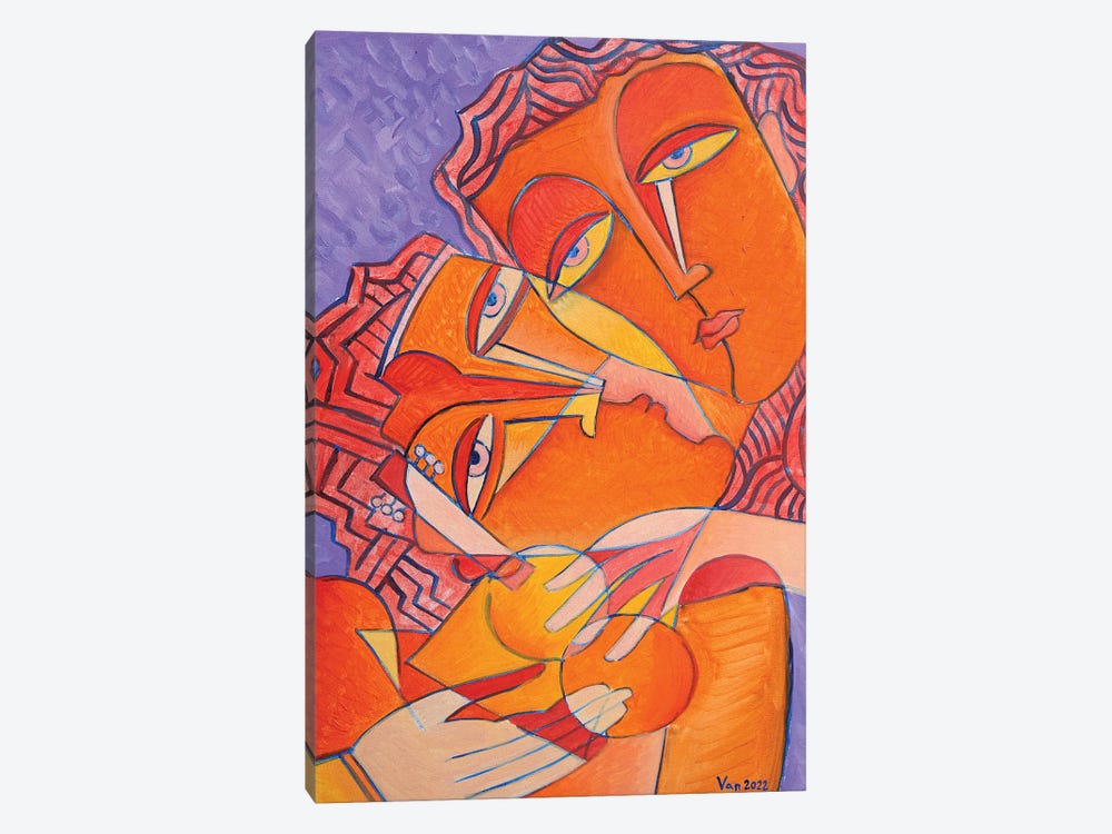 Kiss by Van Hovak 1-piece Canvas Artwork