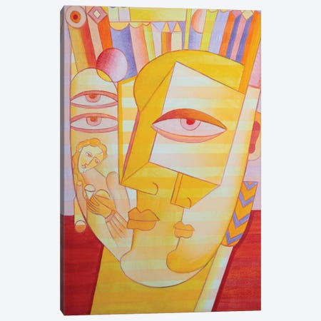 Yellow Man's Dream Canvas Print #VNH60} by Van Hovak Canvas Artwork