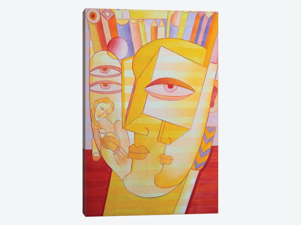 Yellow Man's Dream by Van Hovak 1-piece Canvas Art Print