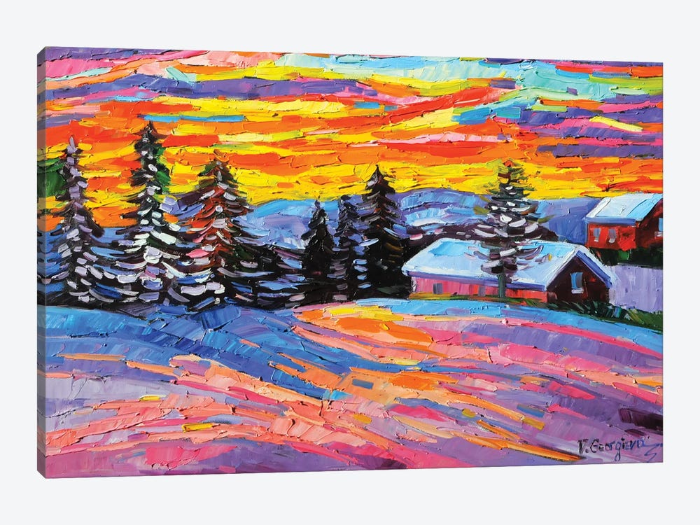Winter Sunset by Vanya Georgieva 1-piece Art Print