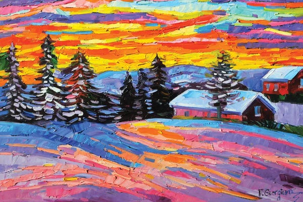 Vanya Georgieva: Winter Sunset by Vanya Georgieva