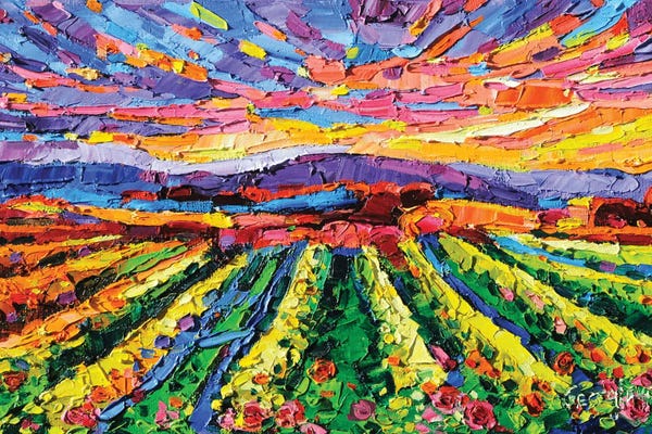 Vineyards: Golden Vineyards by Vanya Georgieva