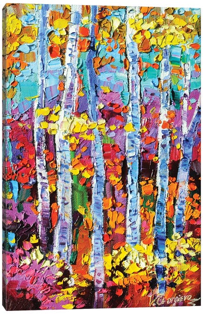 Fall Scenery Canvas Art Print - Autumn Art
