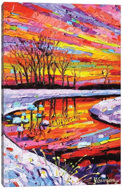 Winter Reflections Canvas Art Print - Vanya Georgieva