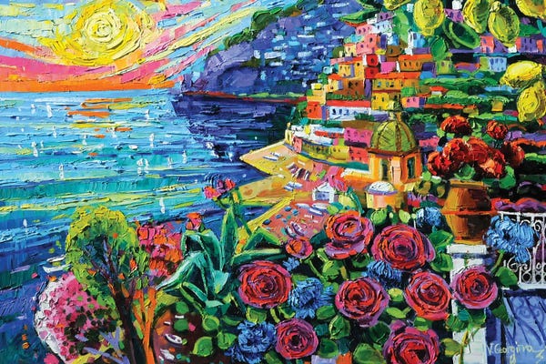 Vanya Georgieva: Lemons At Positano III by Vanya Georgieva