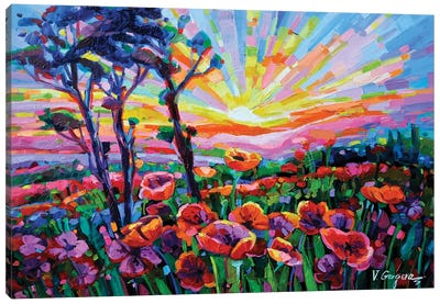 Backlight Canvas Art Print - Landscapes in Bloom