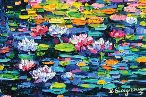 Water Lilies: Water Lilies Reflections II by Vanya Georgieva
