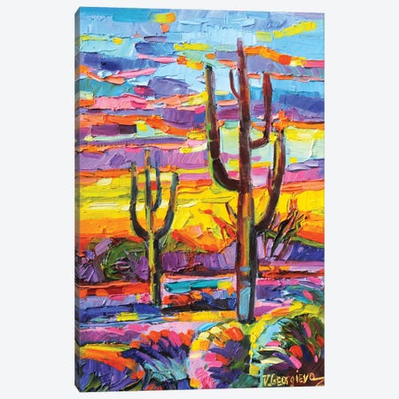 Arizona Sunset V Canvas Print #VNY149} by Vanya Georgieva Canvas Art