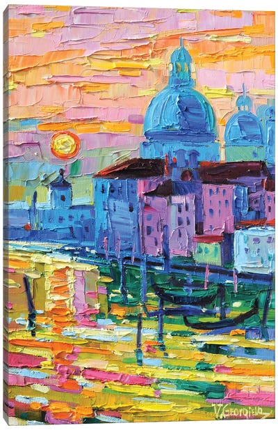 Just Venice Canvas Art Print - Urban River, Lake & Waterfront Art