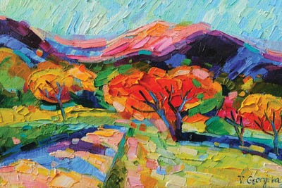 Blue Light Sky by Vanya Georgieva framed wall art