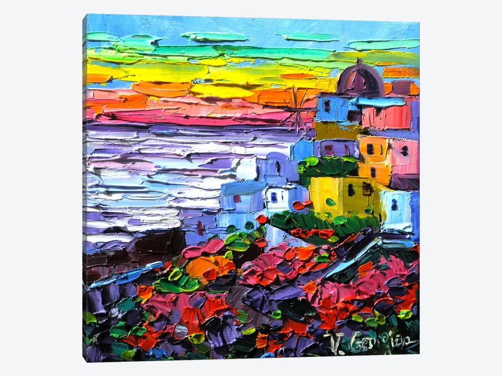 Colors In Santoribi by Vanya Georgieva 1-piece Canvas Print
